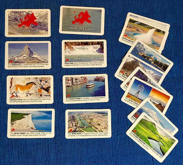 Europe Land & Water Cards