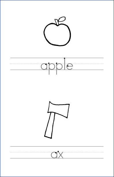 Picture Word Writing Book